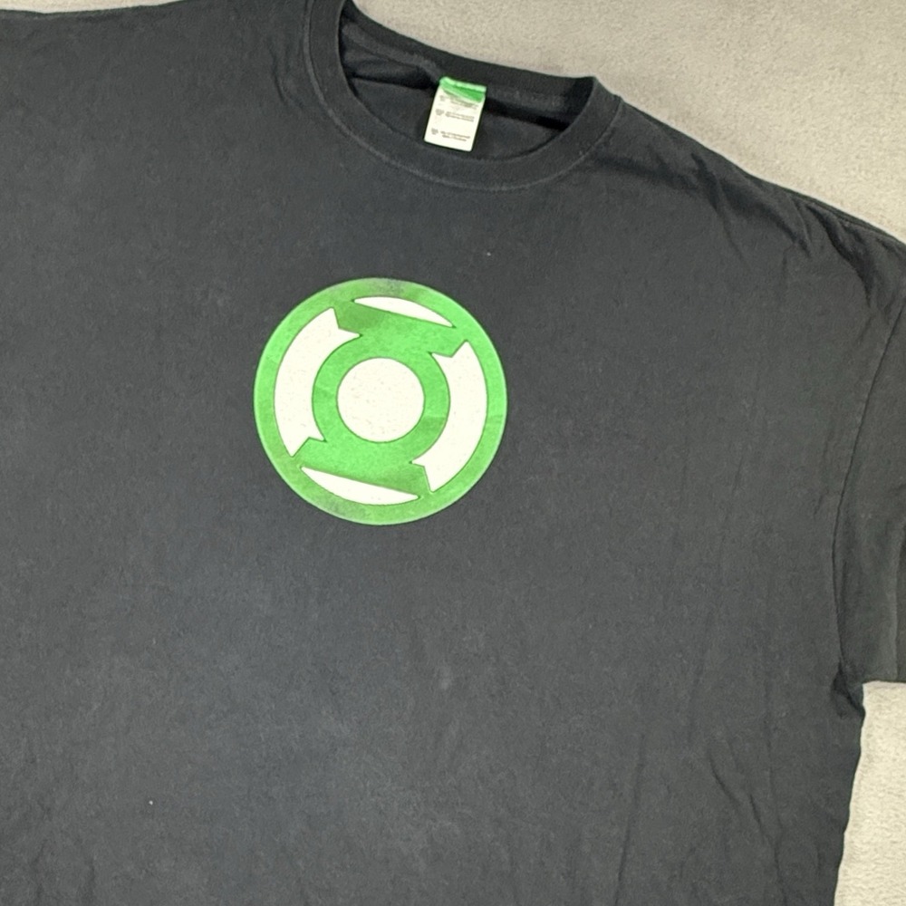 Green Lantern DC Comics Graphic Men's T-Shirt Black Green 3XL Tall Short Sleeve